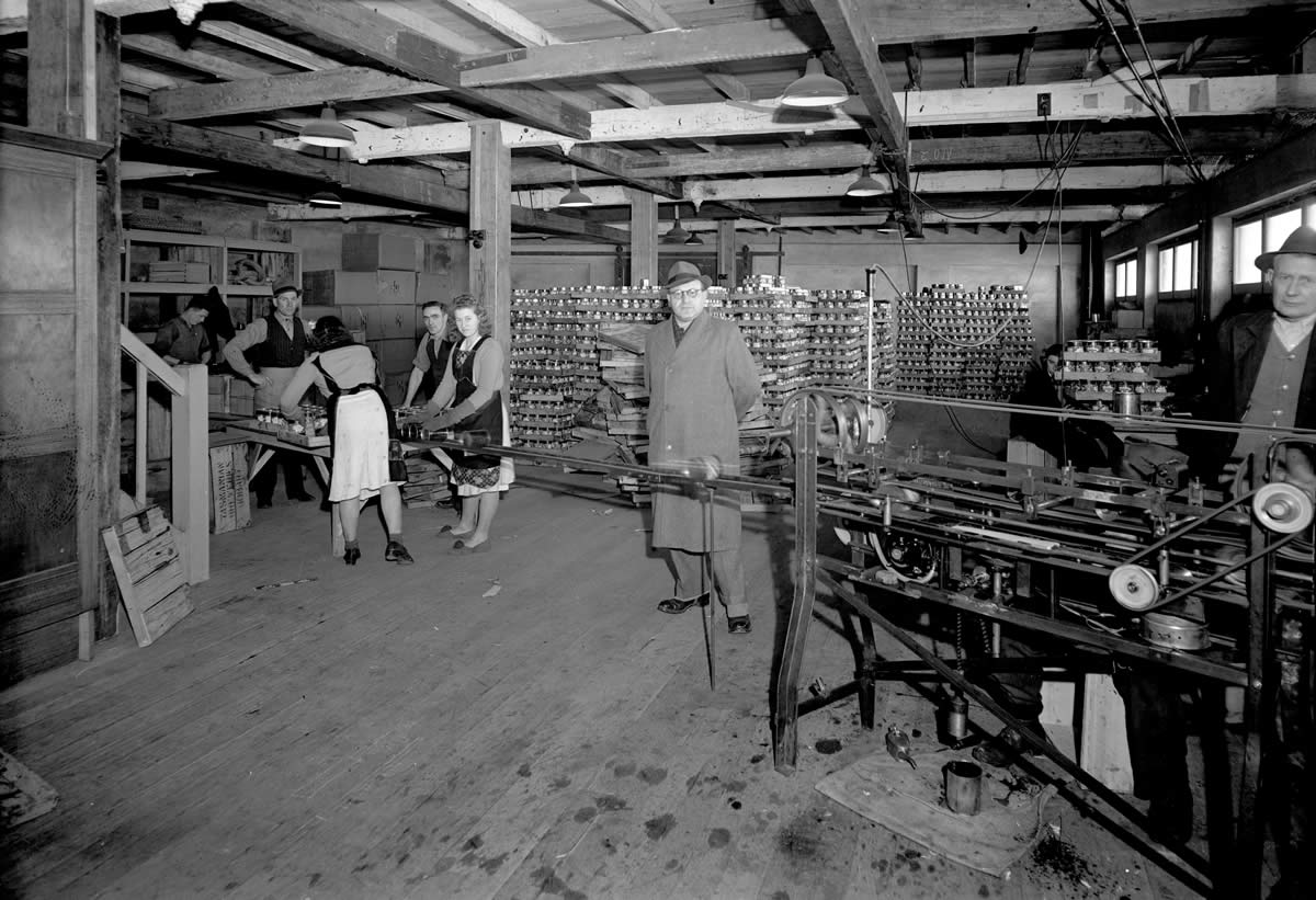 Processing fruit at Huon Cry 1940s