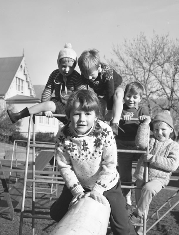 Playground climbing equipment c1960s